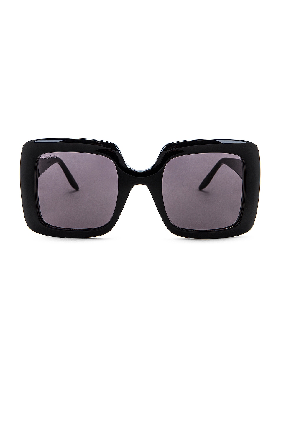 Image 1 of Gucci Oversized Square Sunglasses in Shiny Black