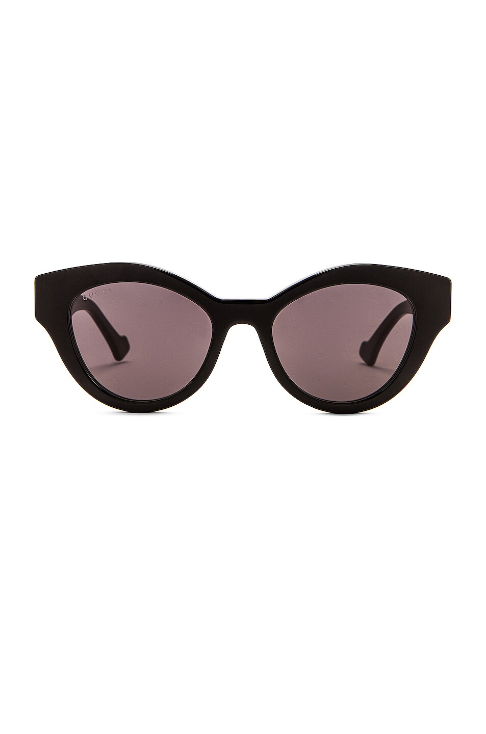 Image 1 of Gucci Cat Eye Sunglasses in Shiny Black