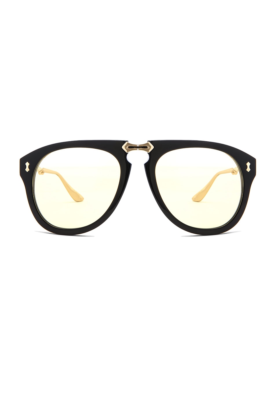 Image 1 of Gucci Big Rivets Sunglasses in Gold