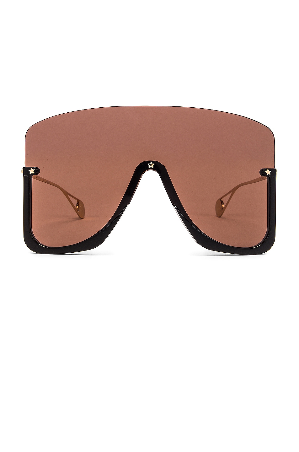 Image 1 of Gucci Shiny Big Sunglasses in Brown
