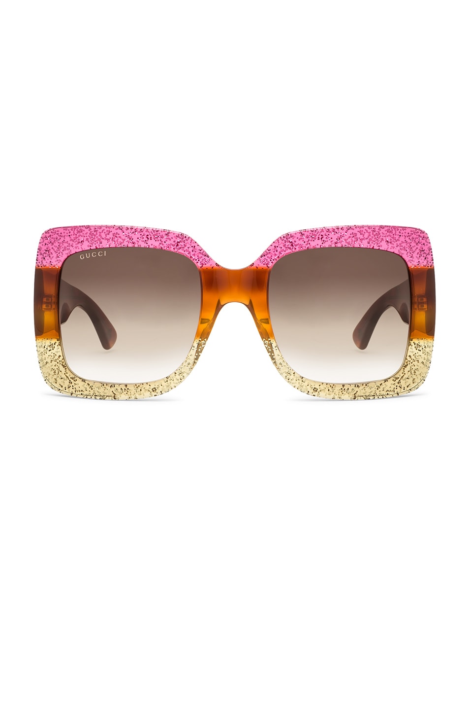 Image 1 of Gucci Urban Web Block Sunglasses in Pink Web