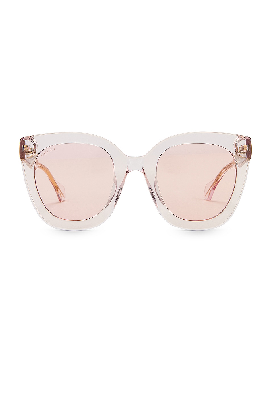 Image 1 of Gucci Cat Eye Sunglasses in Transparent Pink