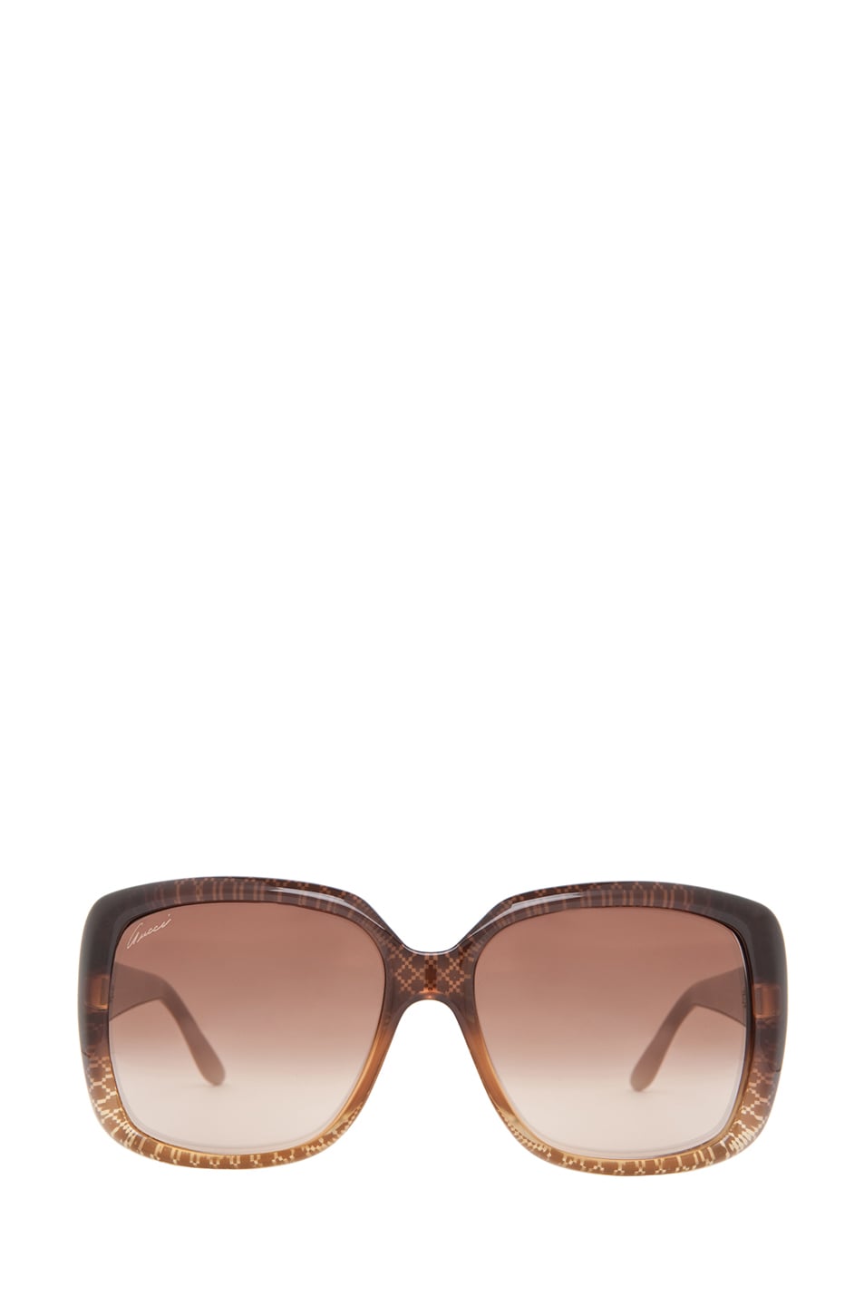 Image 1 of Gucci 3574 Sunglasses in Cuir Gold Diamond & Brown Gradient