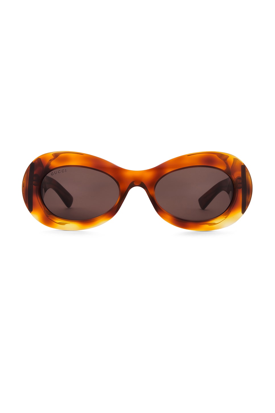 Shop Gucci Fifth Avenue Sunglasses In Havana & Brown