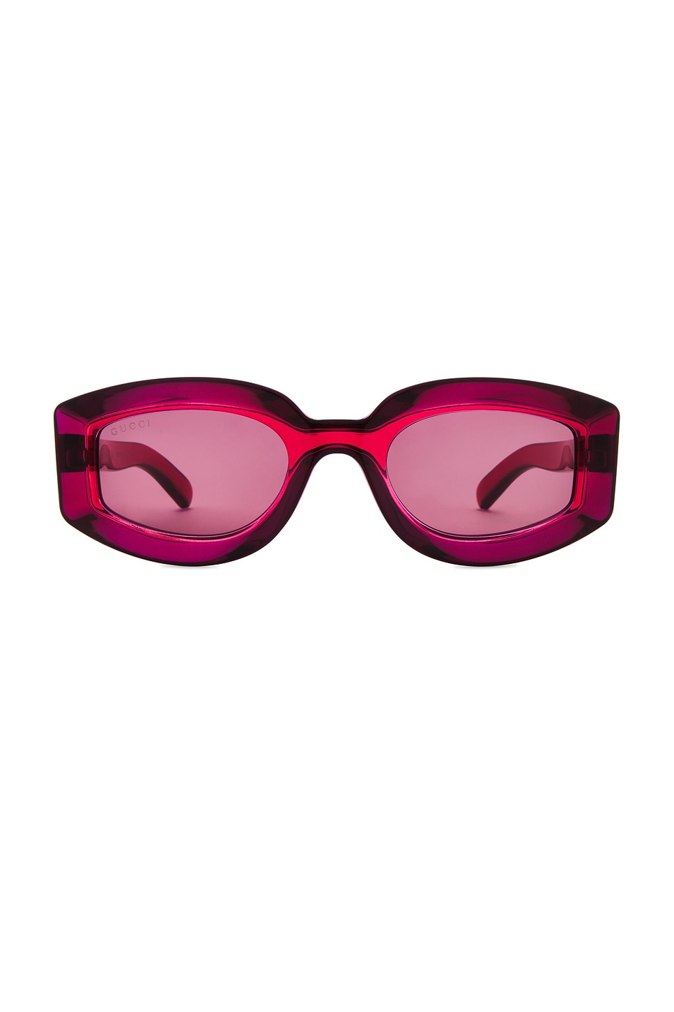 Shop Gucci Sunset Boulevard Sunglasses In Red & Violet