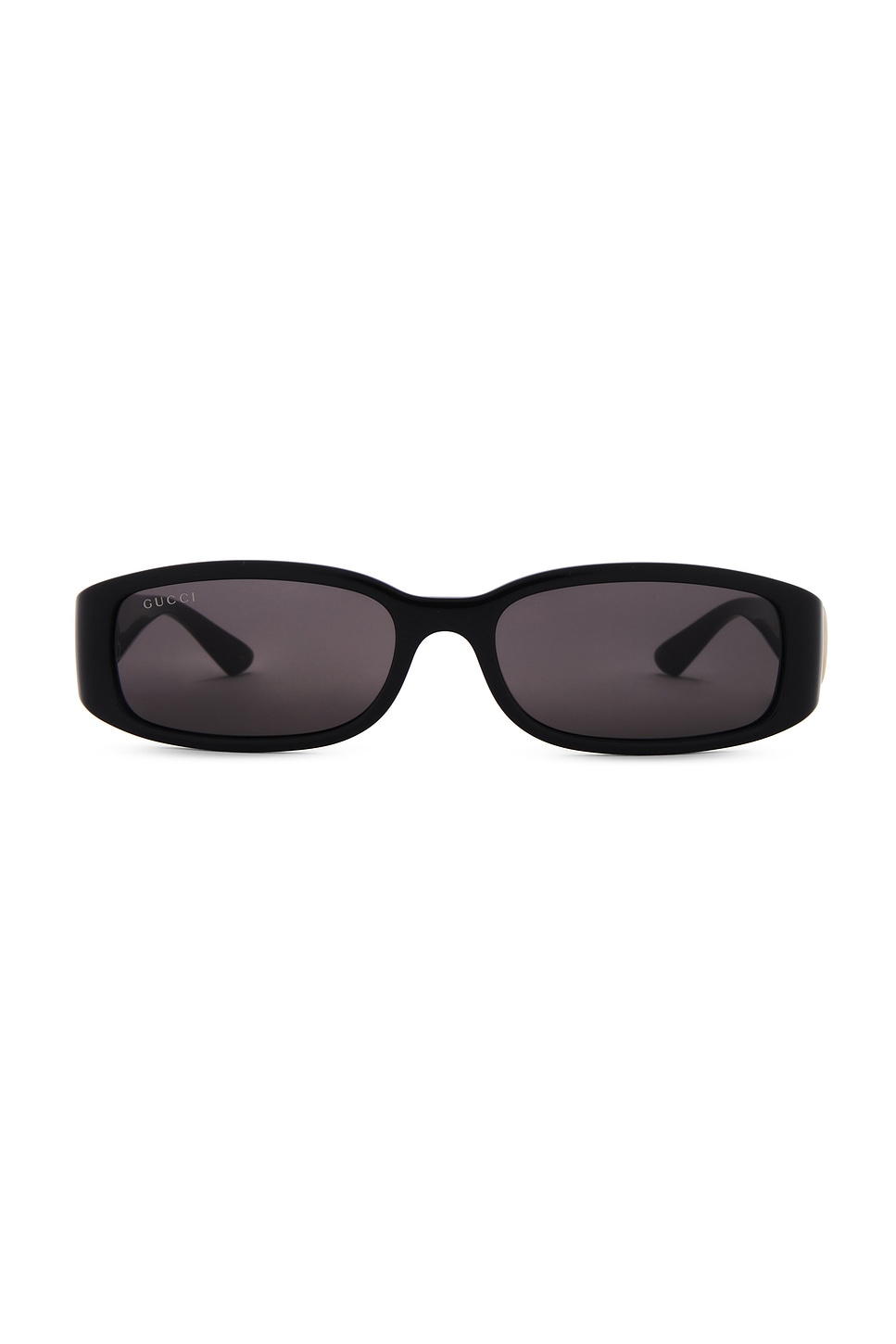 Shop Gucci Hailey Sunglasses In Black & Grey