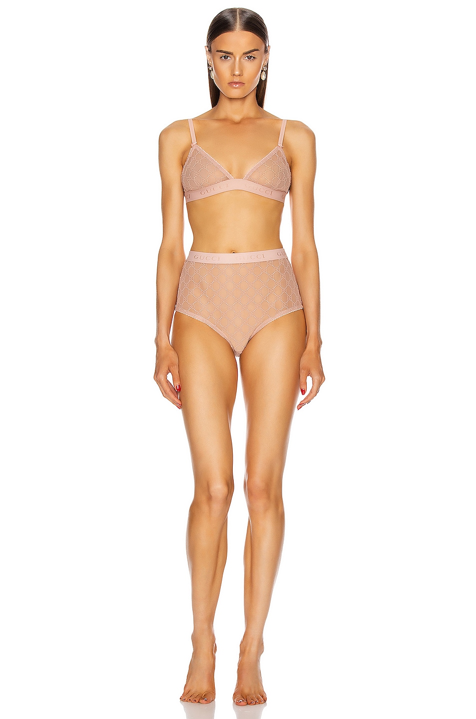 Image 1 of Gucci Lingerie Set in Pale Pink