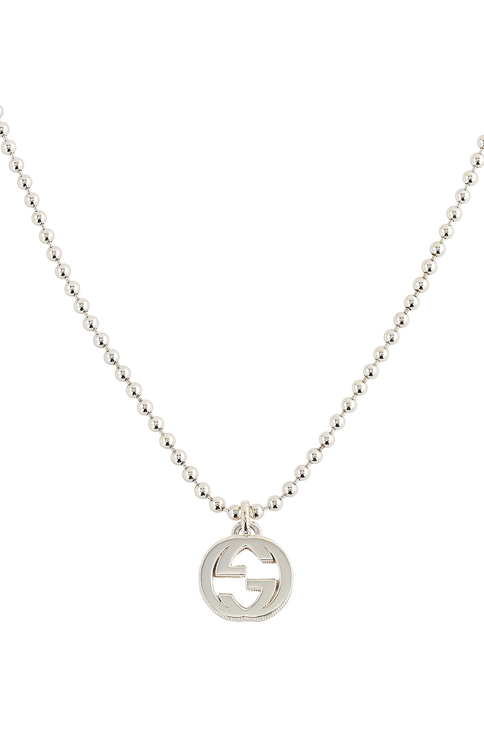 Image 1 of Gucci Interlocking Necklace in Silver