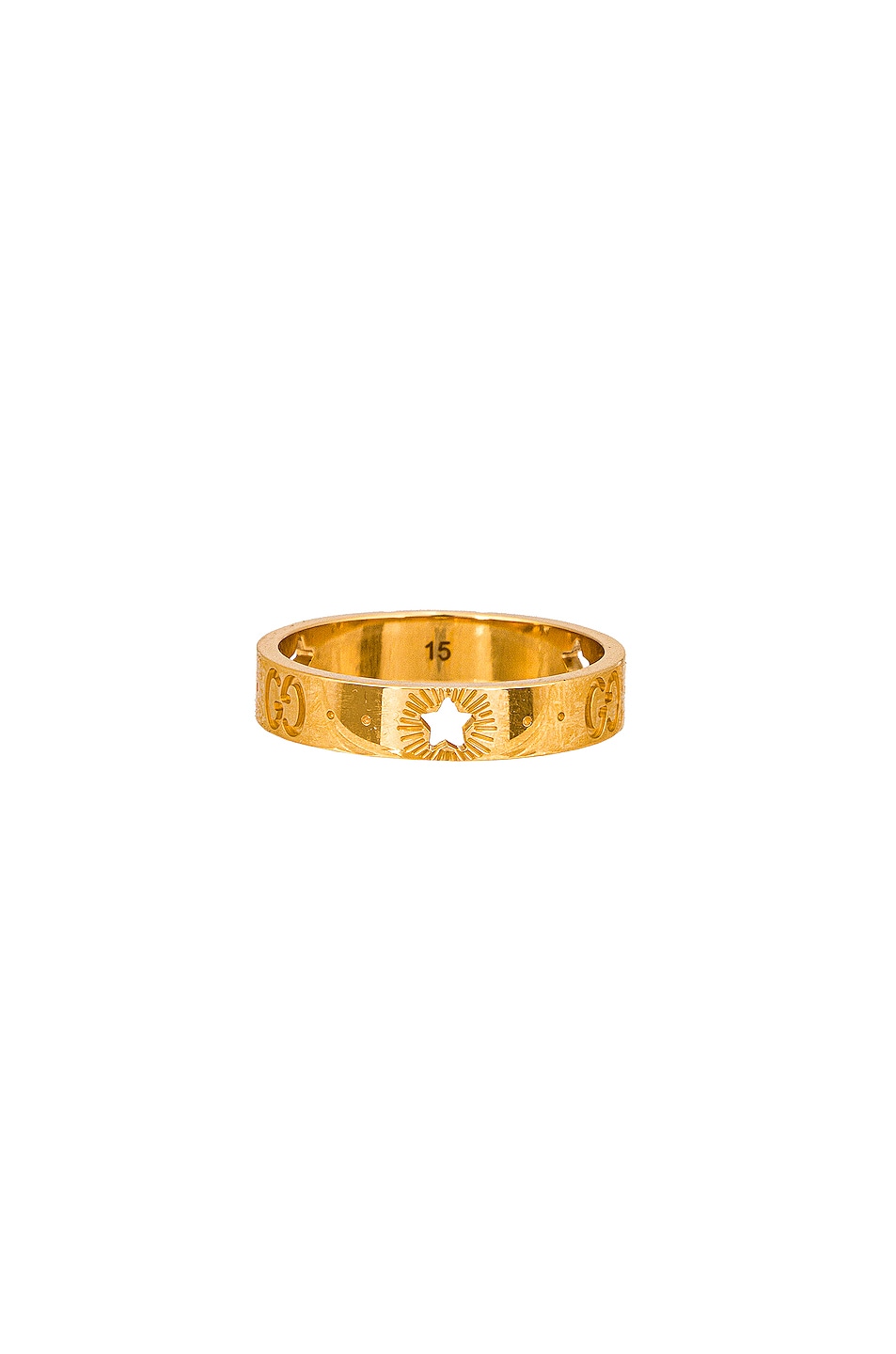 Image 1 of Gucci Icon Star Ring in Yellow Gold