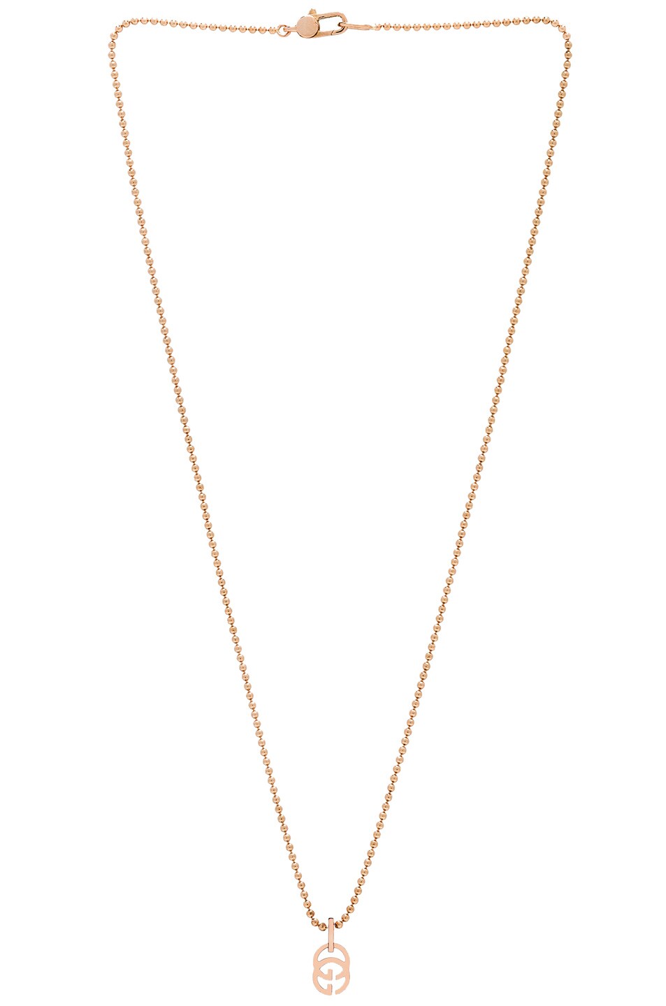 Gucci GG Running Necklace in 18KT Rose Gold | FWRD