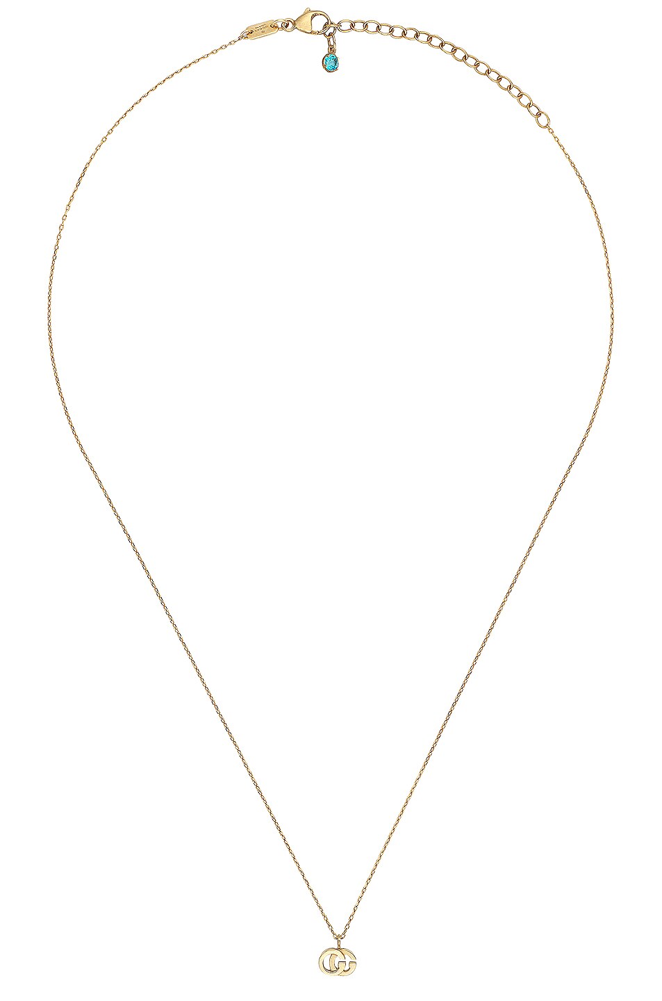 Gucci Running G Necklace in Yellow Gold & Topaz FWRD