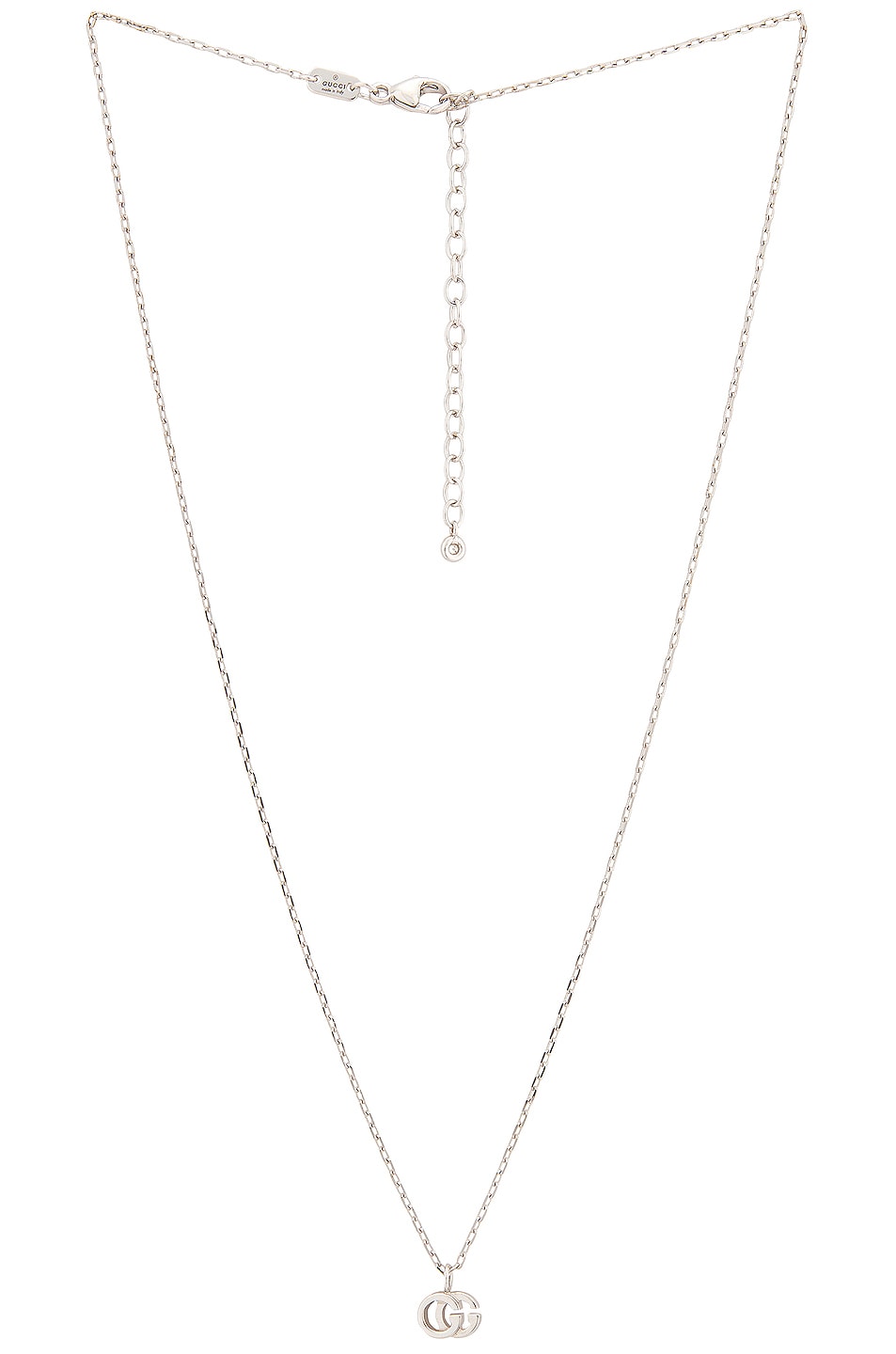 Image 1 of Gucci Running G Necklace in White Gold