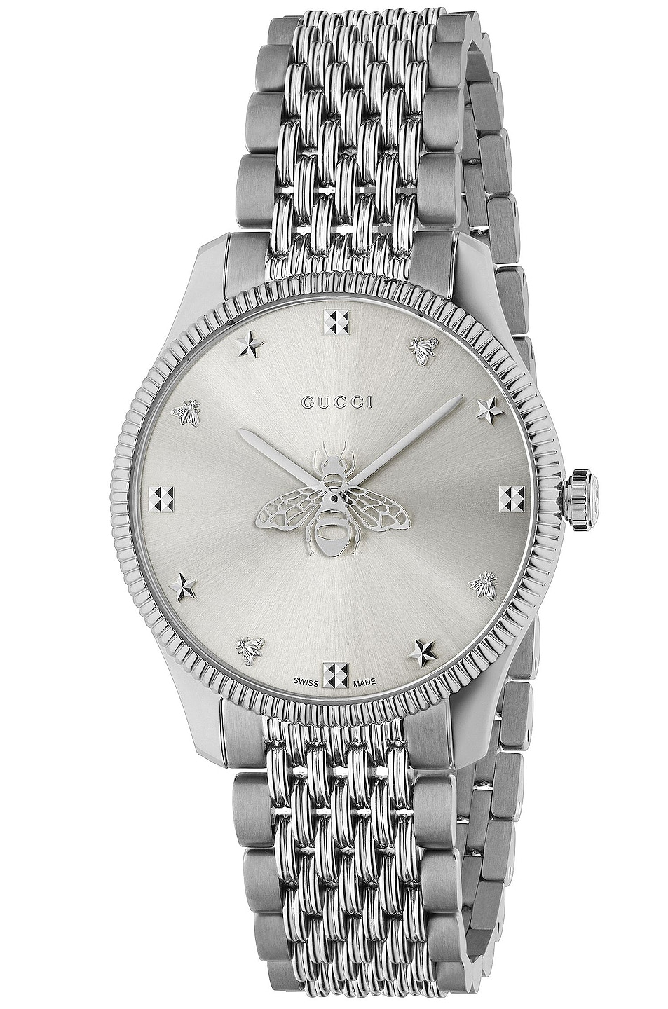 Image 1 of Gucci Bee Watch in Stainless Steel & Silver