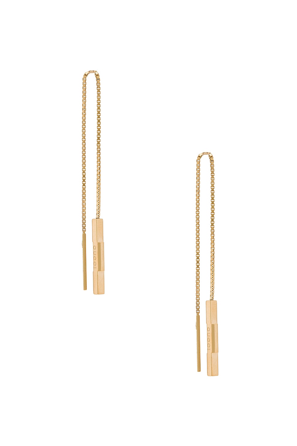 Image 1 of Gucci Link To Love Chain Earrings in Yellow Gold