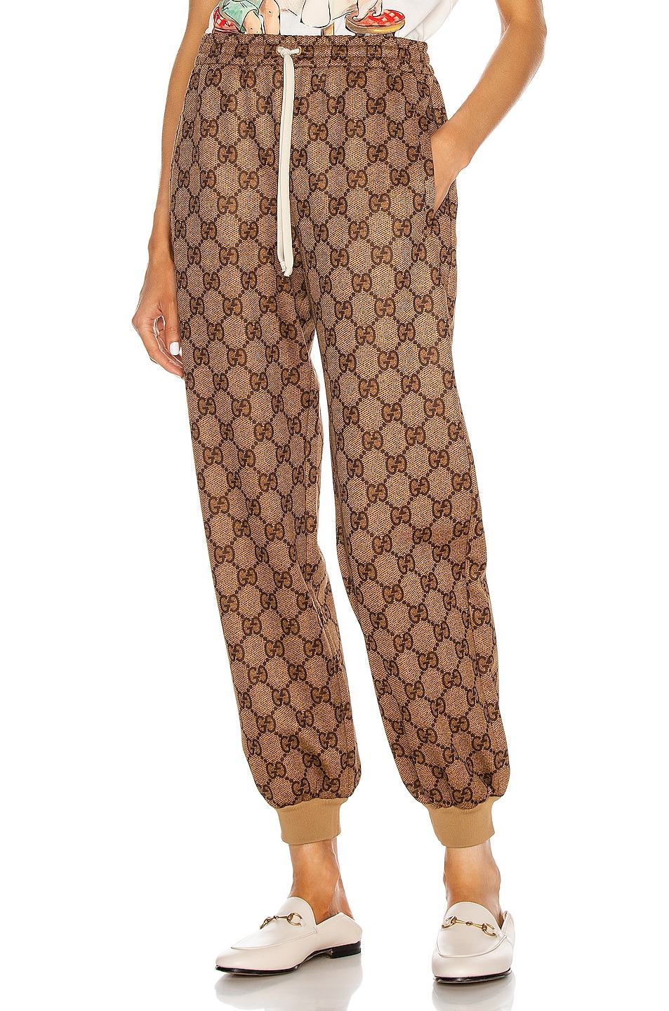 Image 1 of Gucci Jersey Pant in Vintage Camel