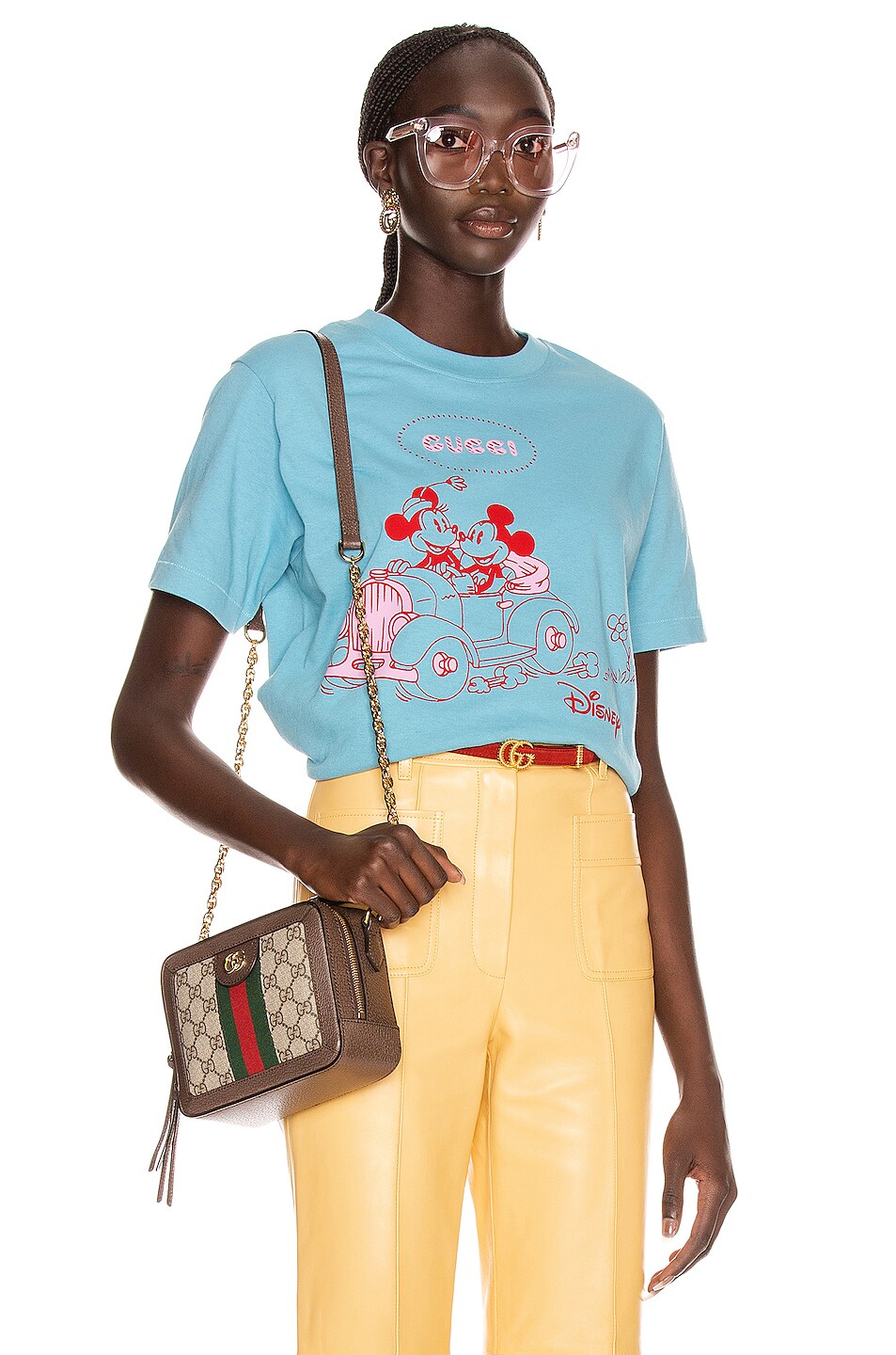 Image 1 of Gucci Mickey T Shirt in Azure & Multicolor