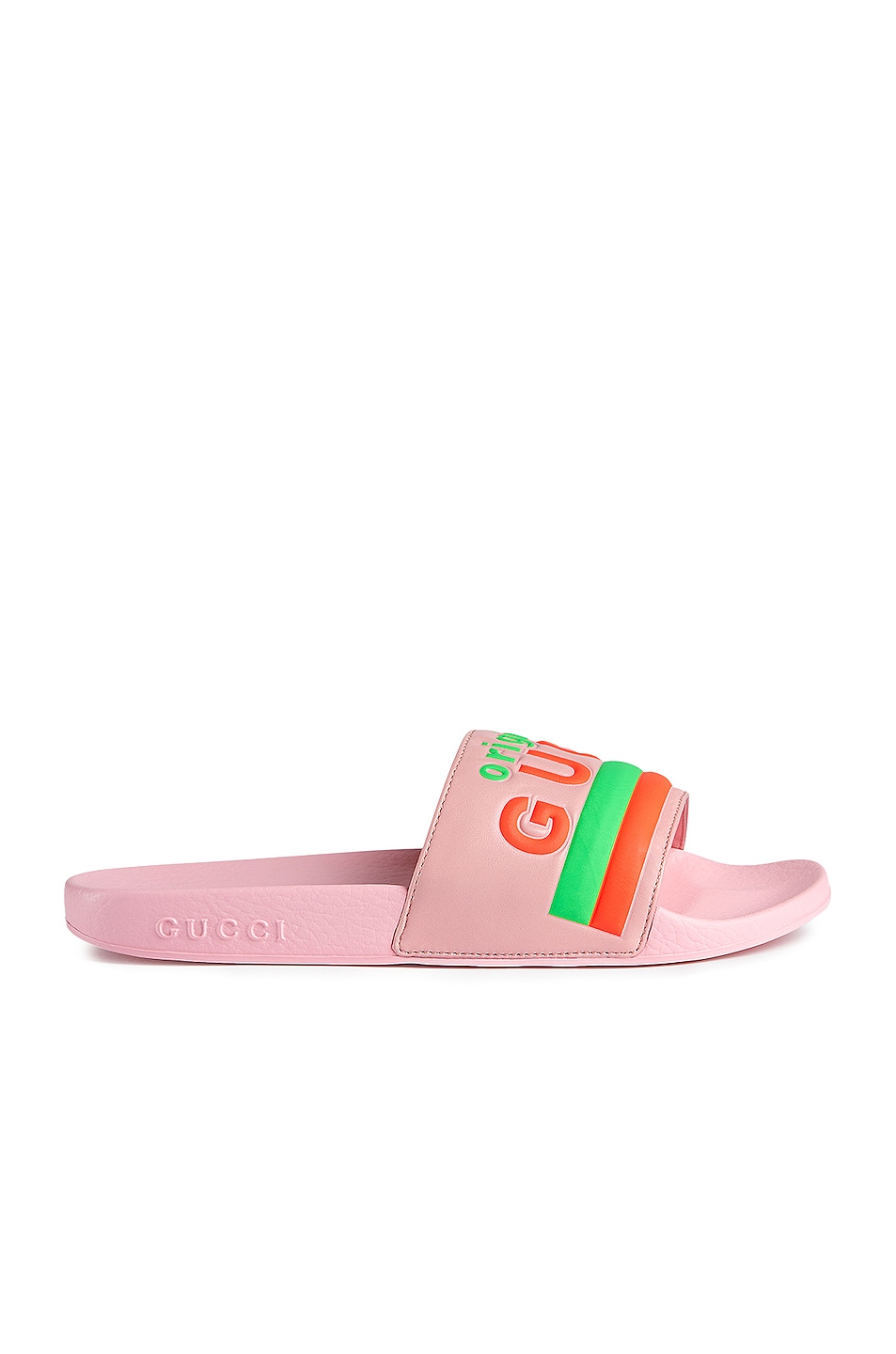 Image 1 of Gucci Pursuit Leather Sandals in Wild Rose