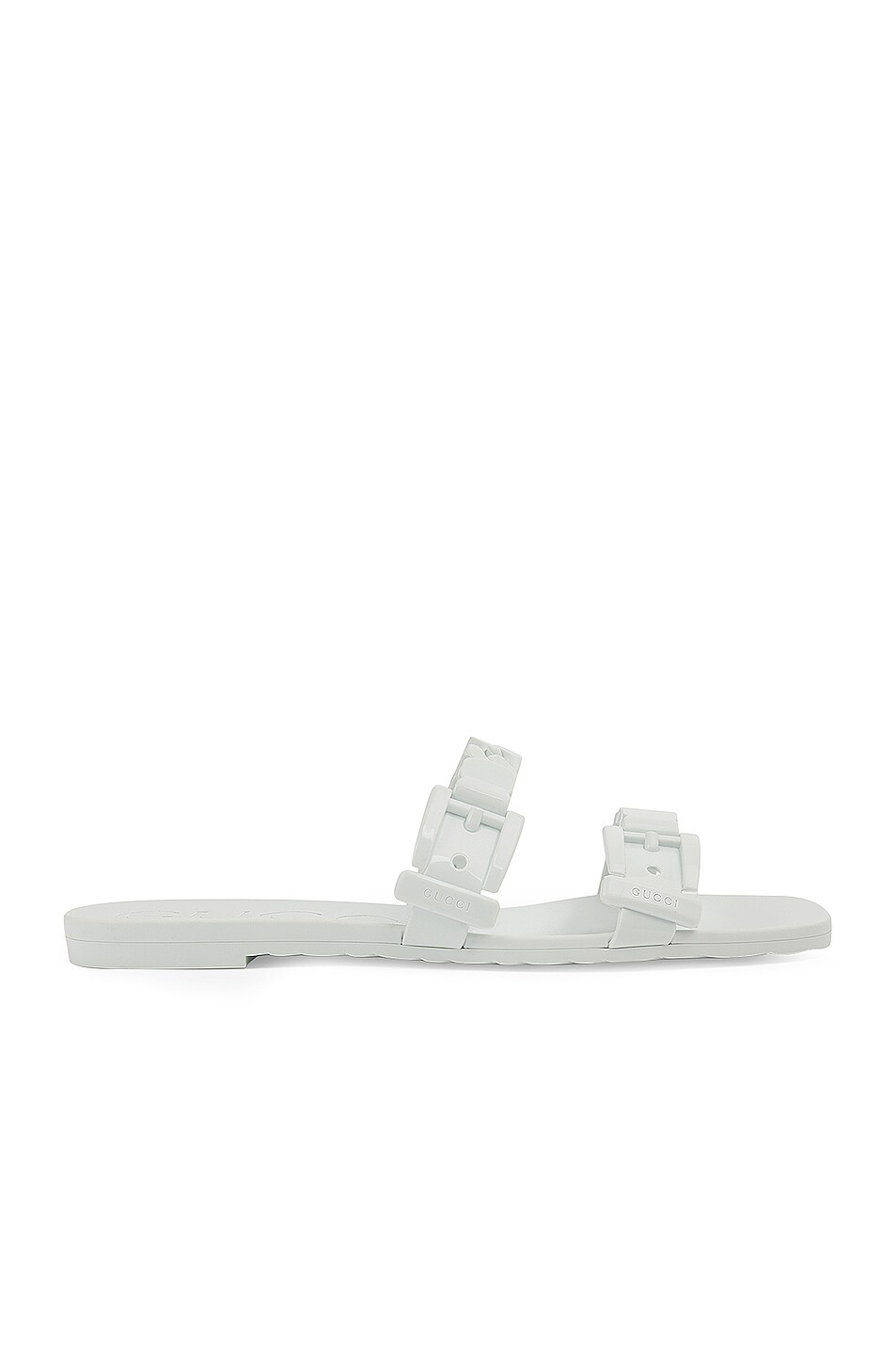 Image 1 of Gucci Teena Rubber Sandals in Great White