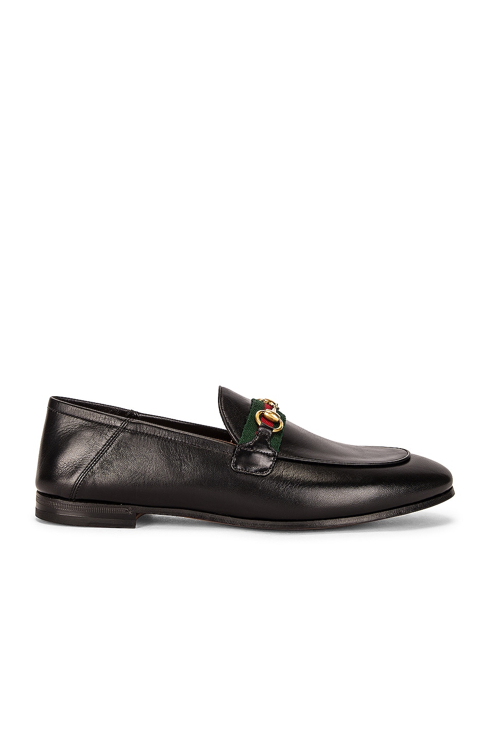 Image 1 of Gucci Web Brixton Loafers in Black