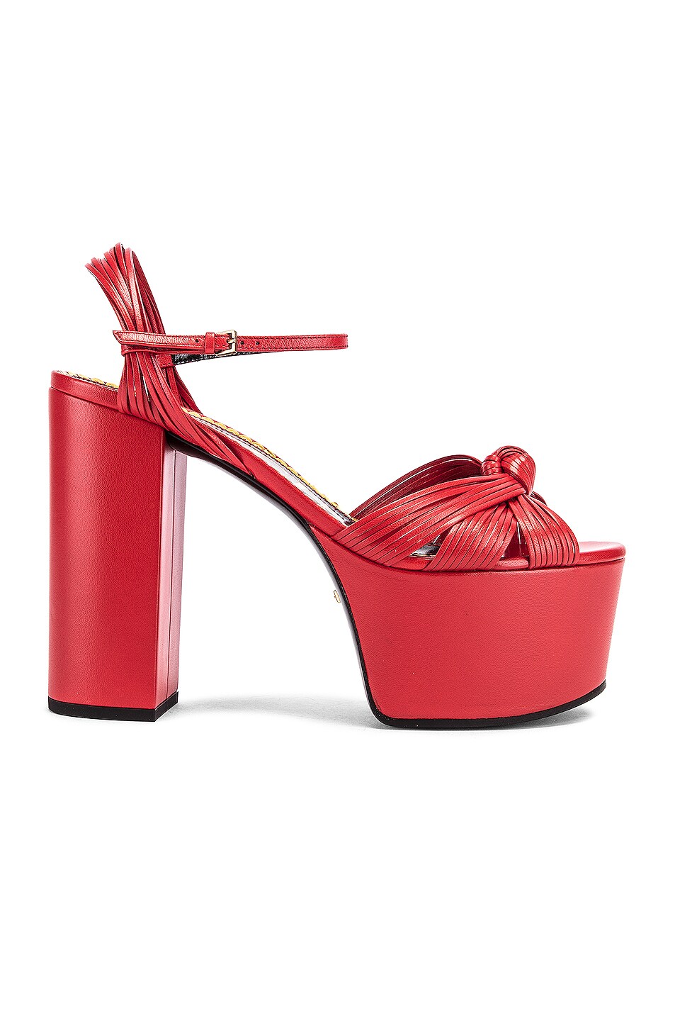 Gucci Crawford Platform Sandals in Heron Red | FWRD