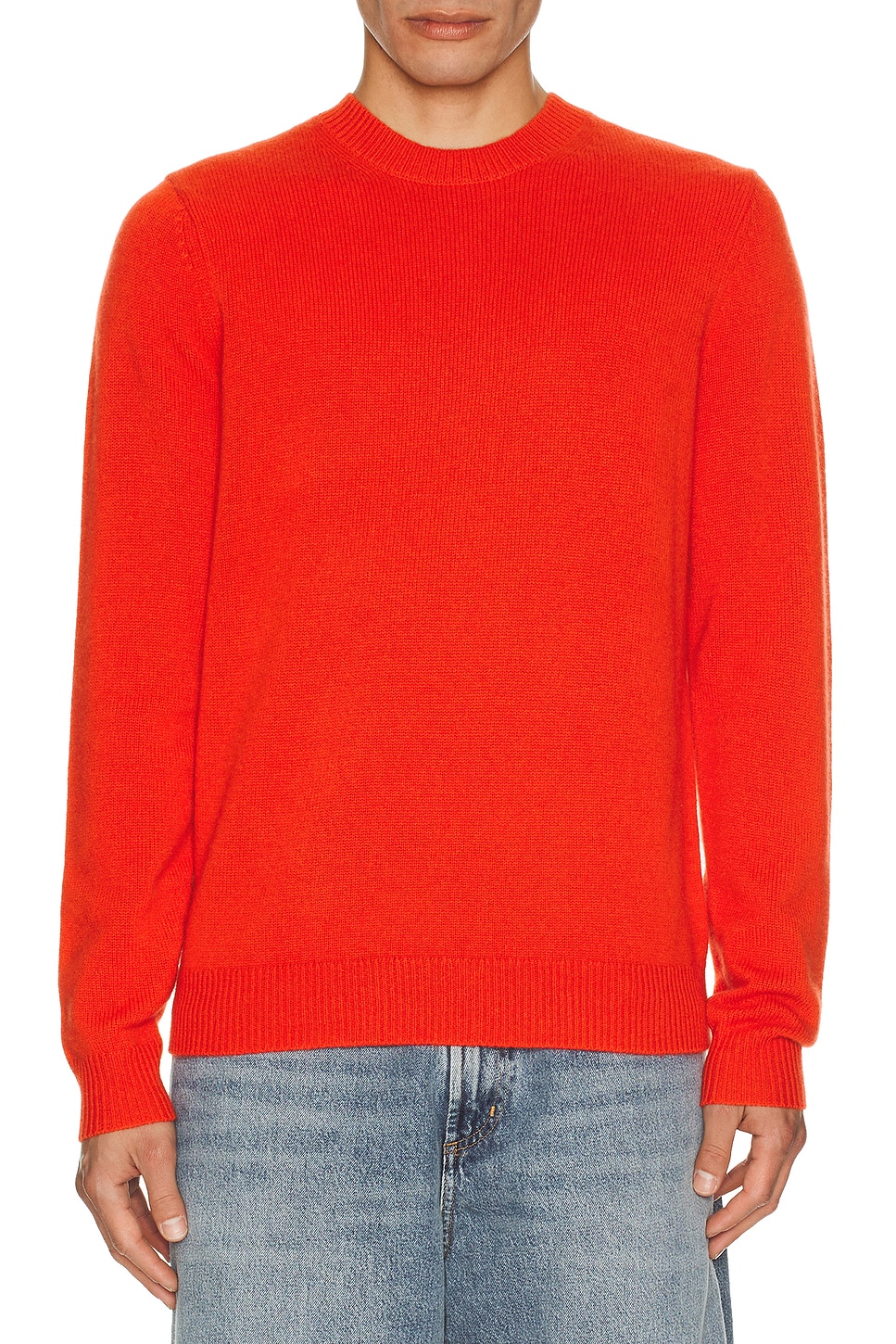 Image 1 of Guest In Residence Allday Crew Neck Sweater in Cherry
