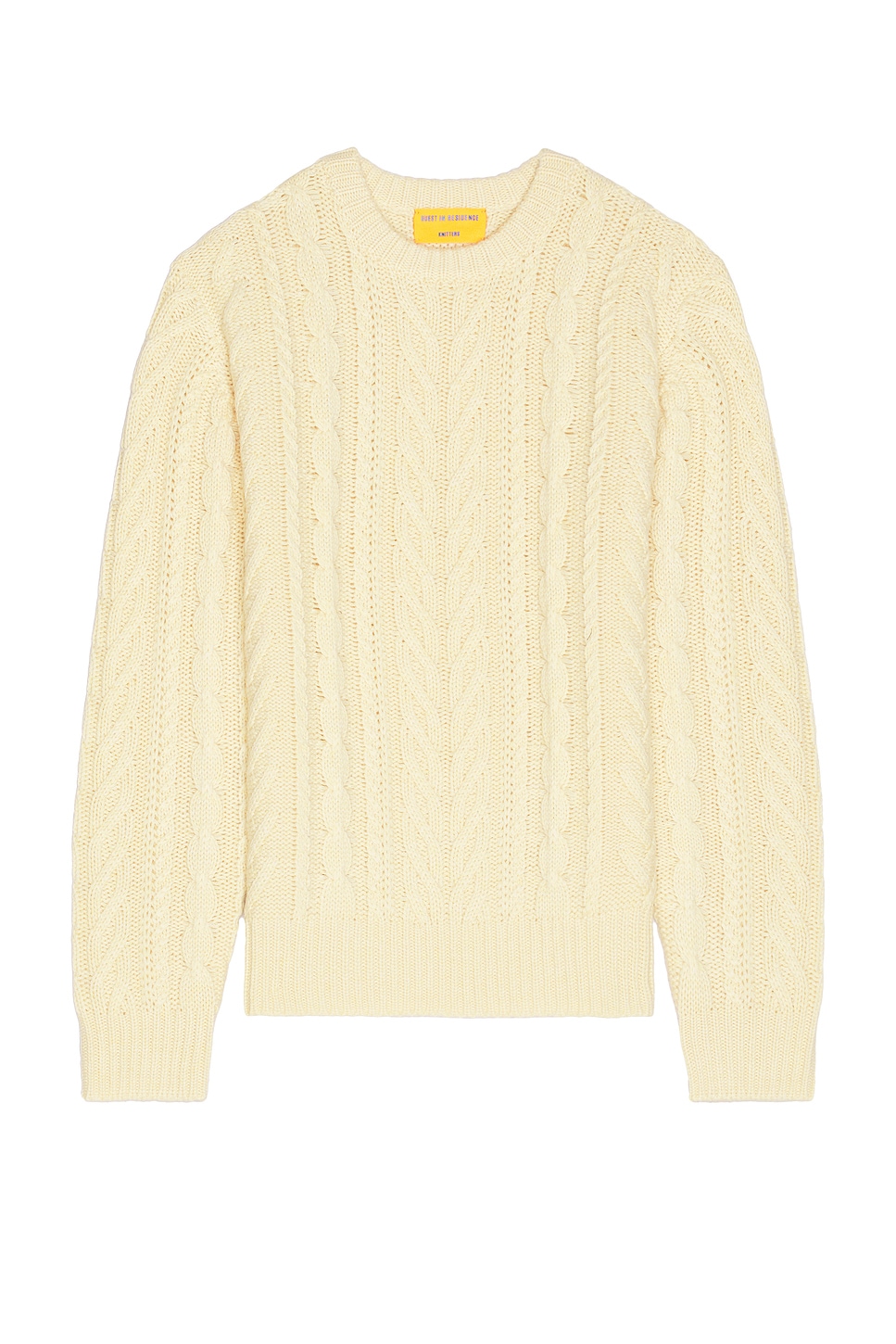 Image 1 of Guest In Residence Fisherman Crew Neck Sweater in Butter