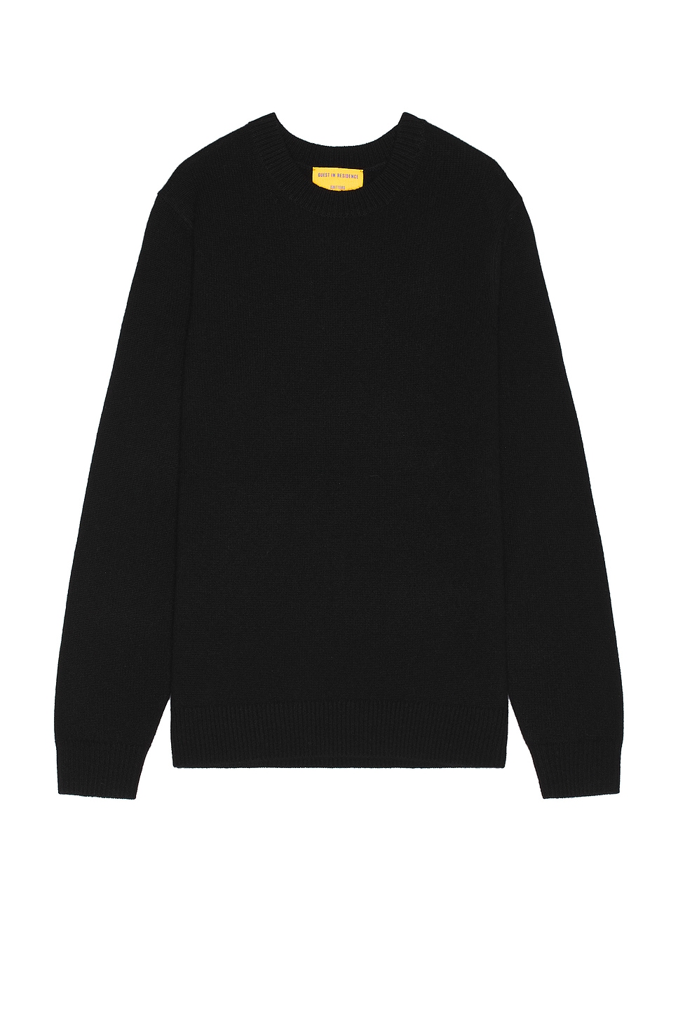 Image 1 of Guest In Residence Allday Crew Neck Sweater in Black