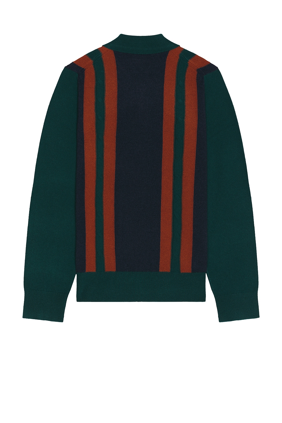 Image 2 of Guest In Residence Cable Plaza Shirt in Holly Combo