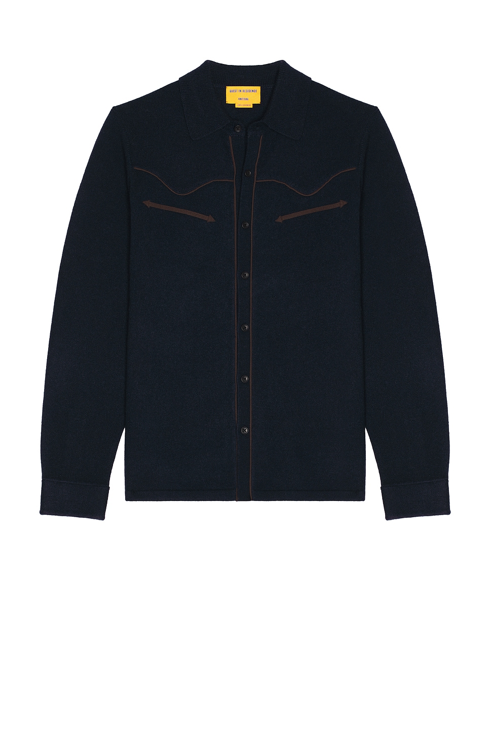 Image 1 of Guest In Residence Western Button Up Shirt in Midnight