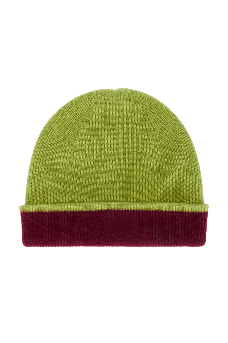 Guest In Residence The Inside Out! Cashmere Hat In Matcha & Plum