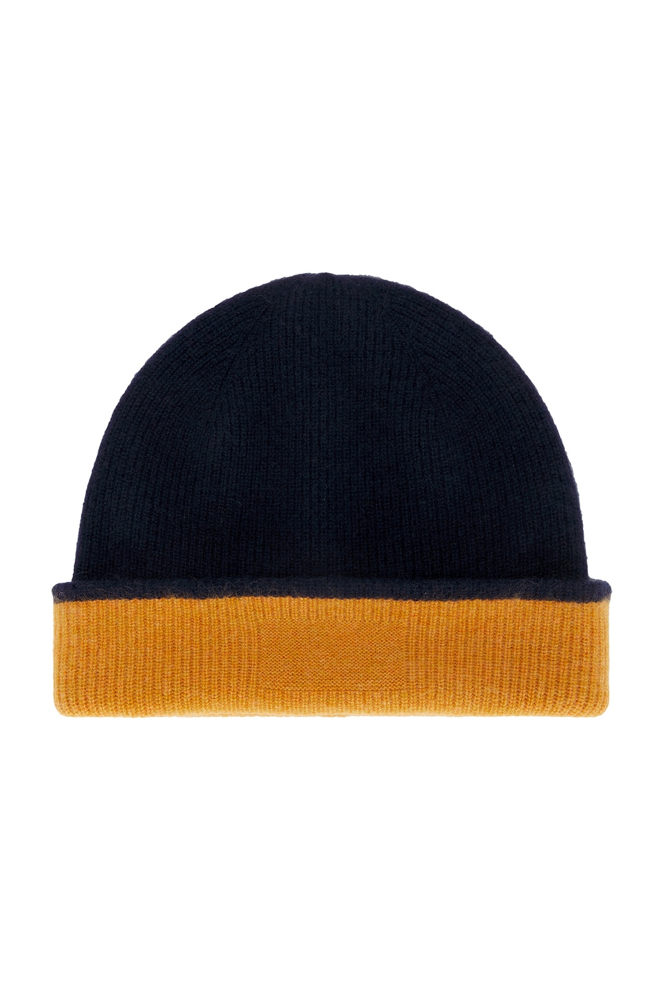 Guest In Residence The Inside Out! Cashmere Hat In Midnight & Sungold