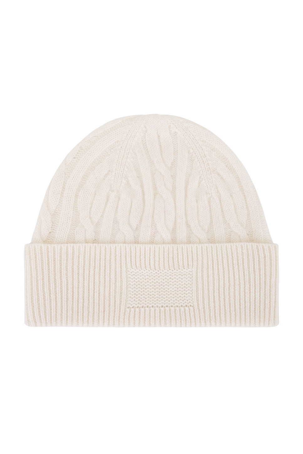 Cable Beanie in Cream