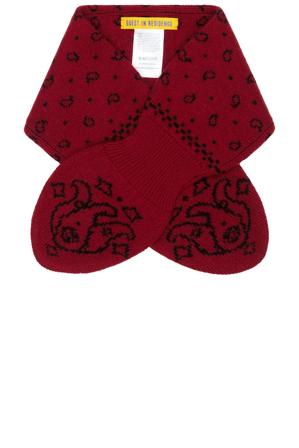 Guest In Residence Bandana Bowtie Scarf in Red