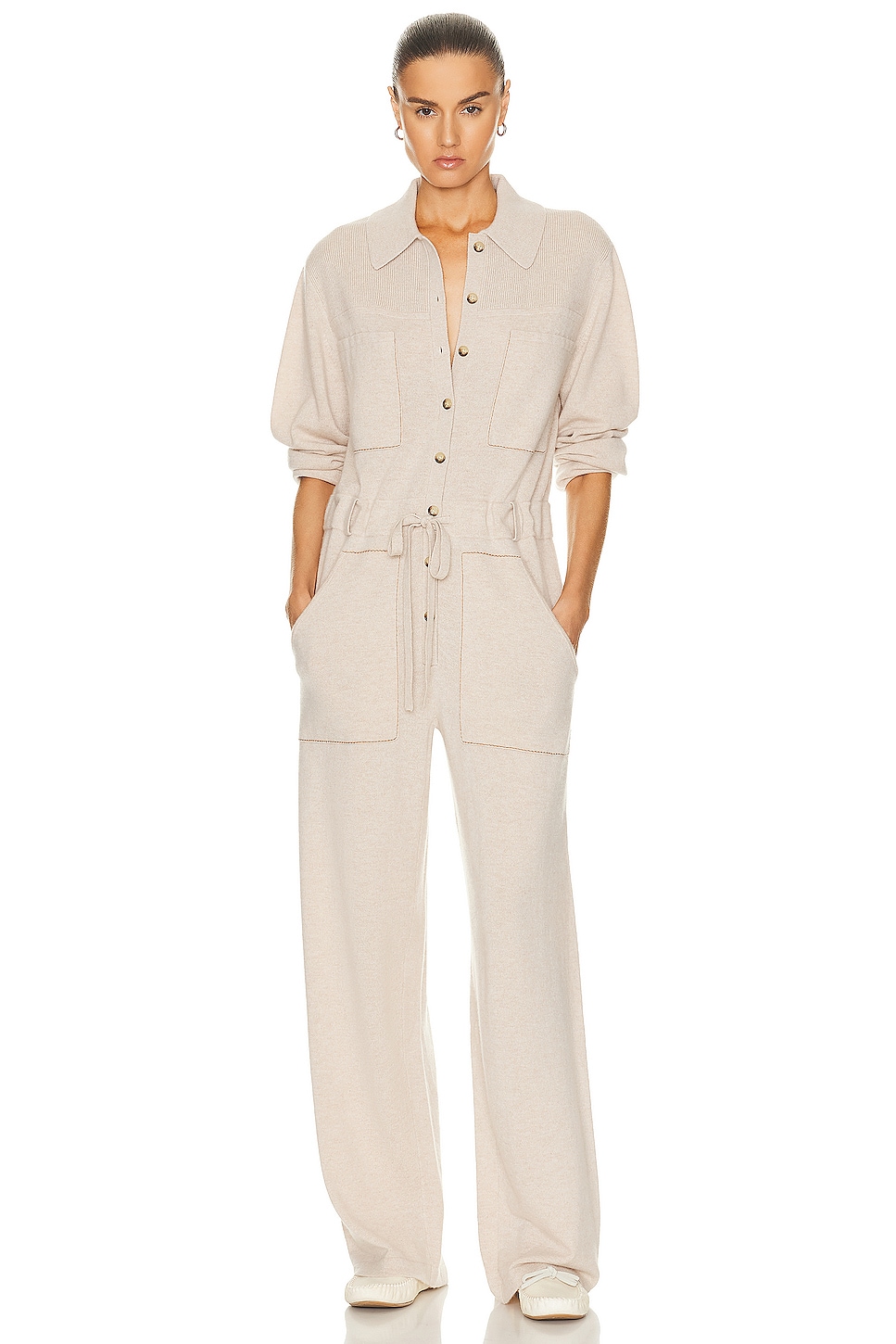 Image 1 of Guest In Residence Everywear Coverall 2.0 in Oatmeal
