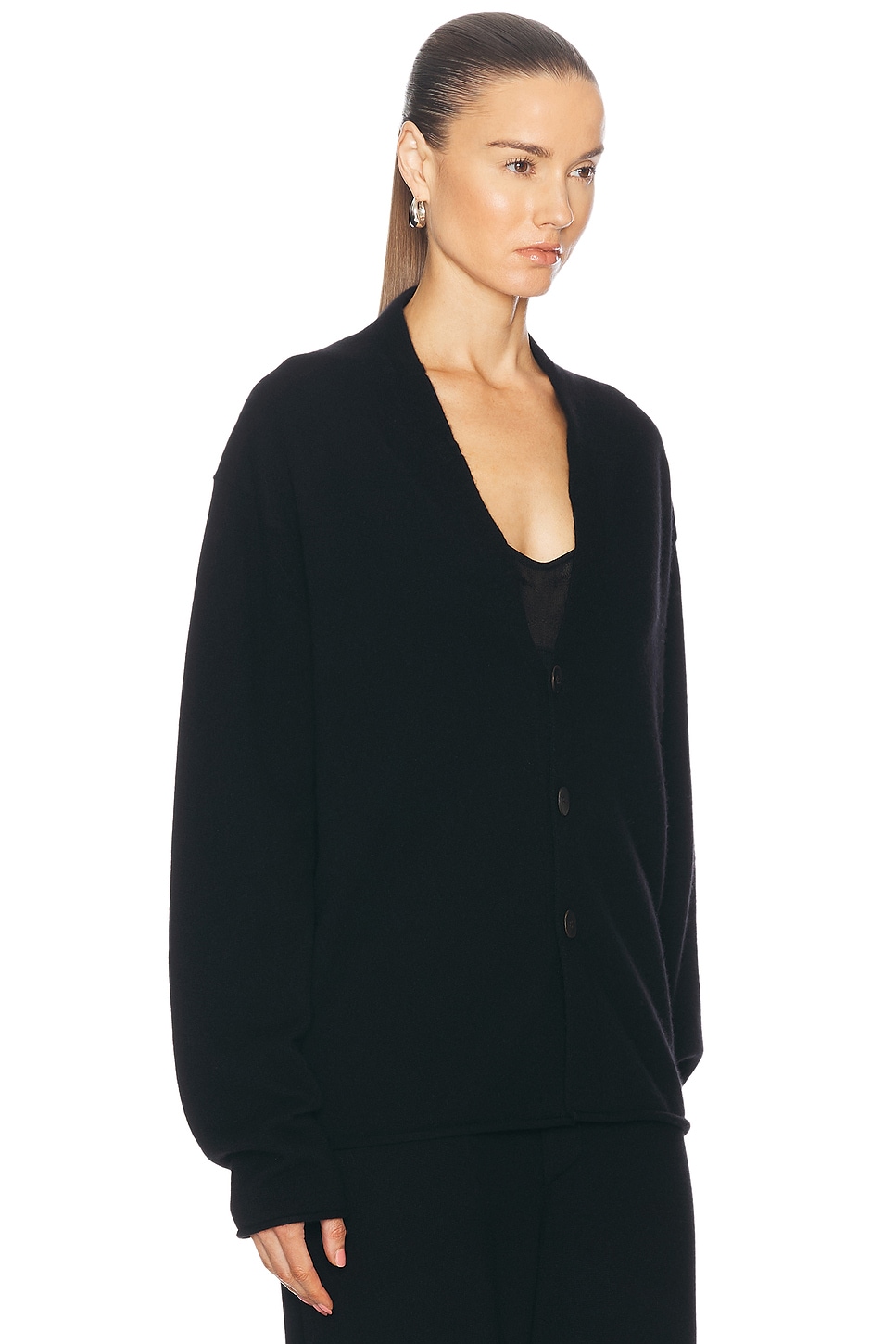 Shop Guest In Residence Everywear Cardigan In Black