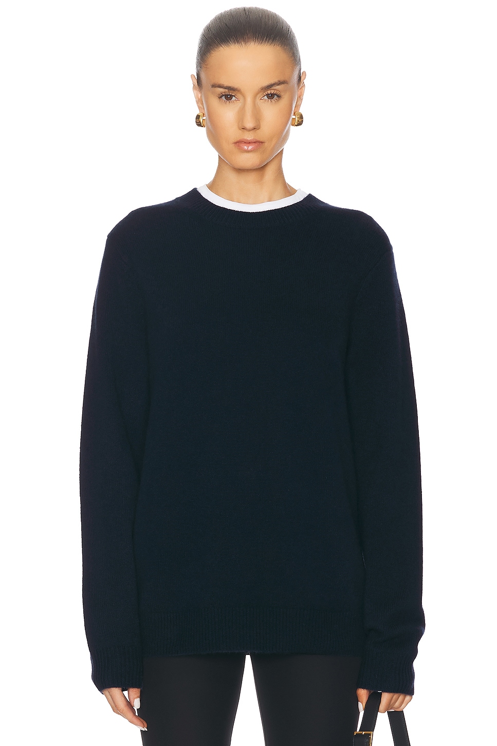 Shop Guest In Residence All Day Crew Sweater In Midnight