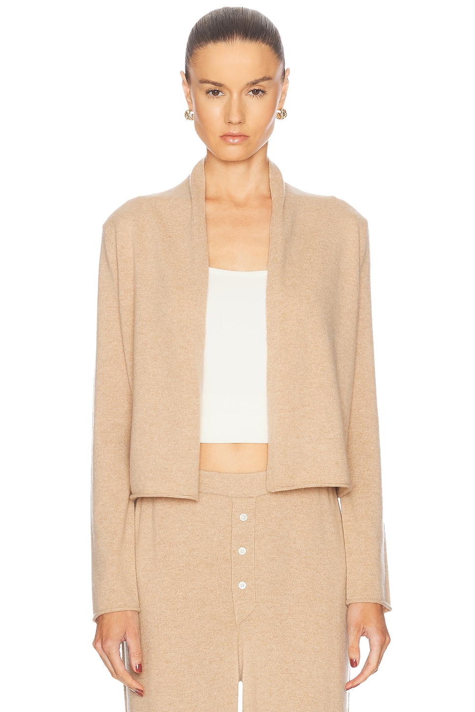 Stealth Cashmere Cardigan in Beige