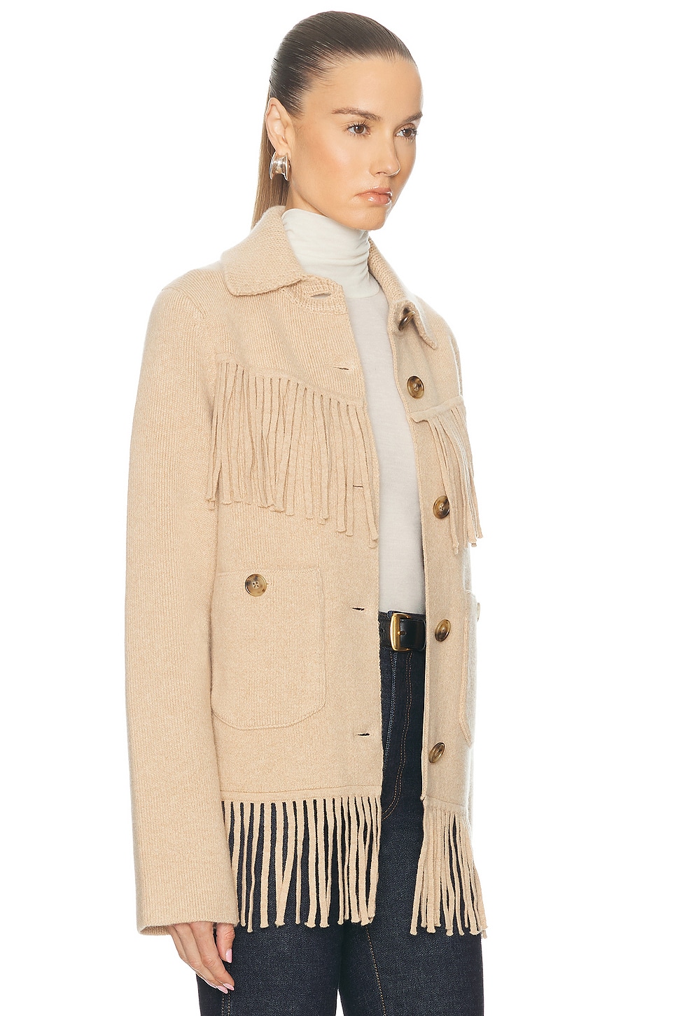 Guest In Residence Women Western Fringed Jacket In Brown