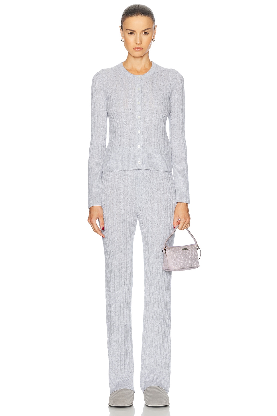 Cable Cashmere Trouser - Thumbnail 5