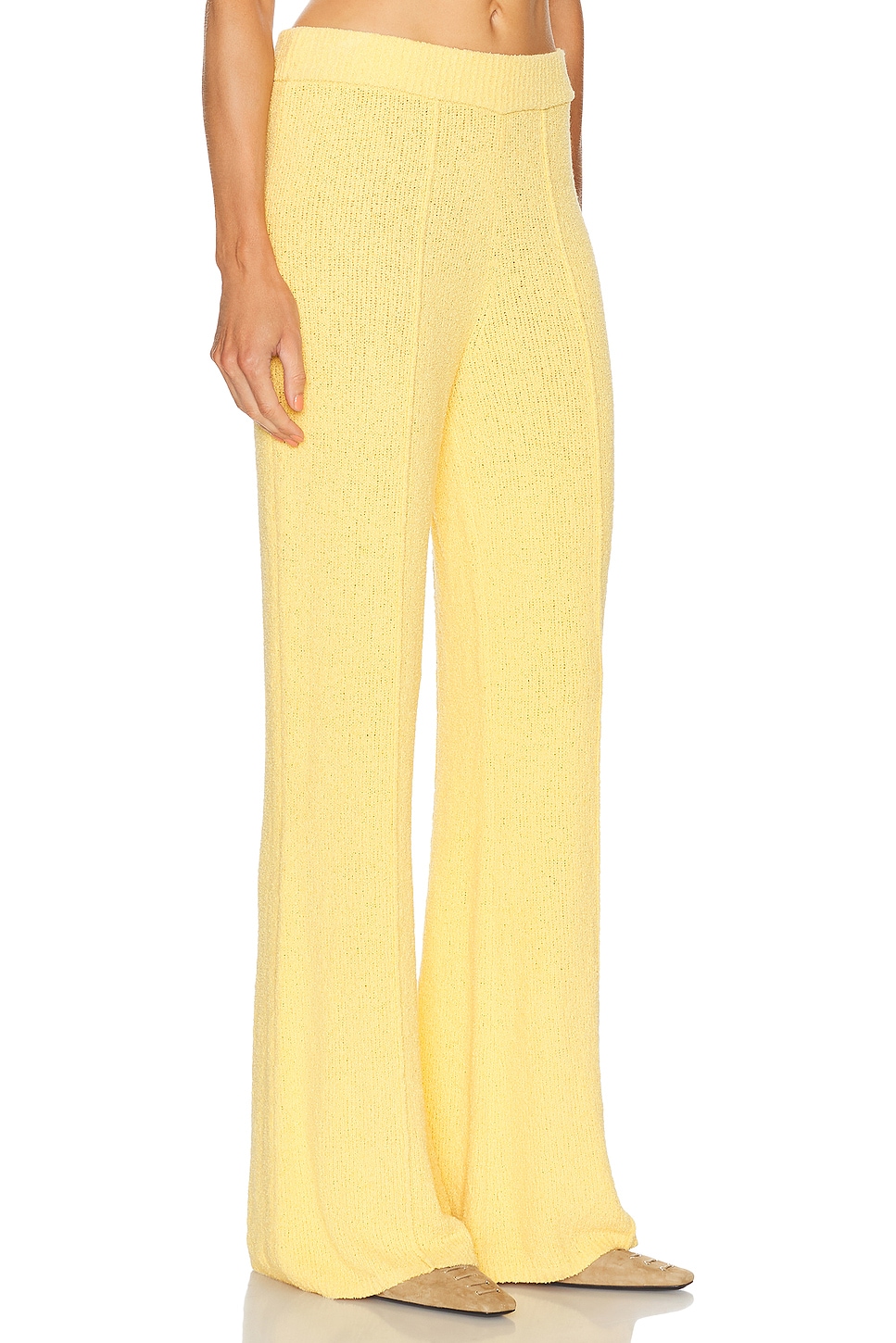 Guest In Residence Boucle Flare Pant In Yellow