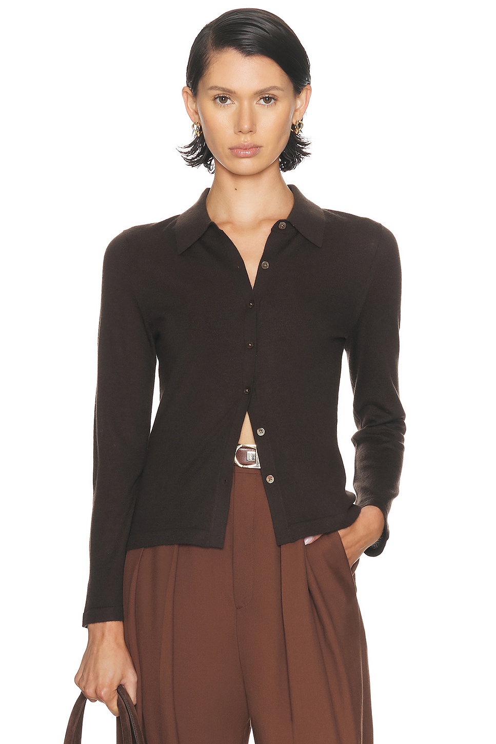 Image 1 of Guest In Residence Ella Shirt in Burnt Cocoa