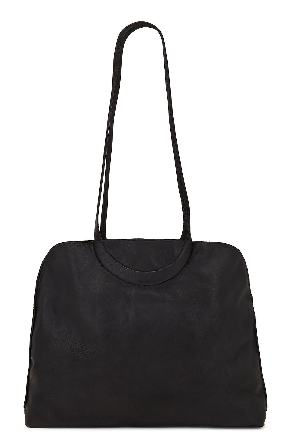 Shop Guidi Medium Shoulder Bag In Black