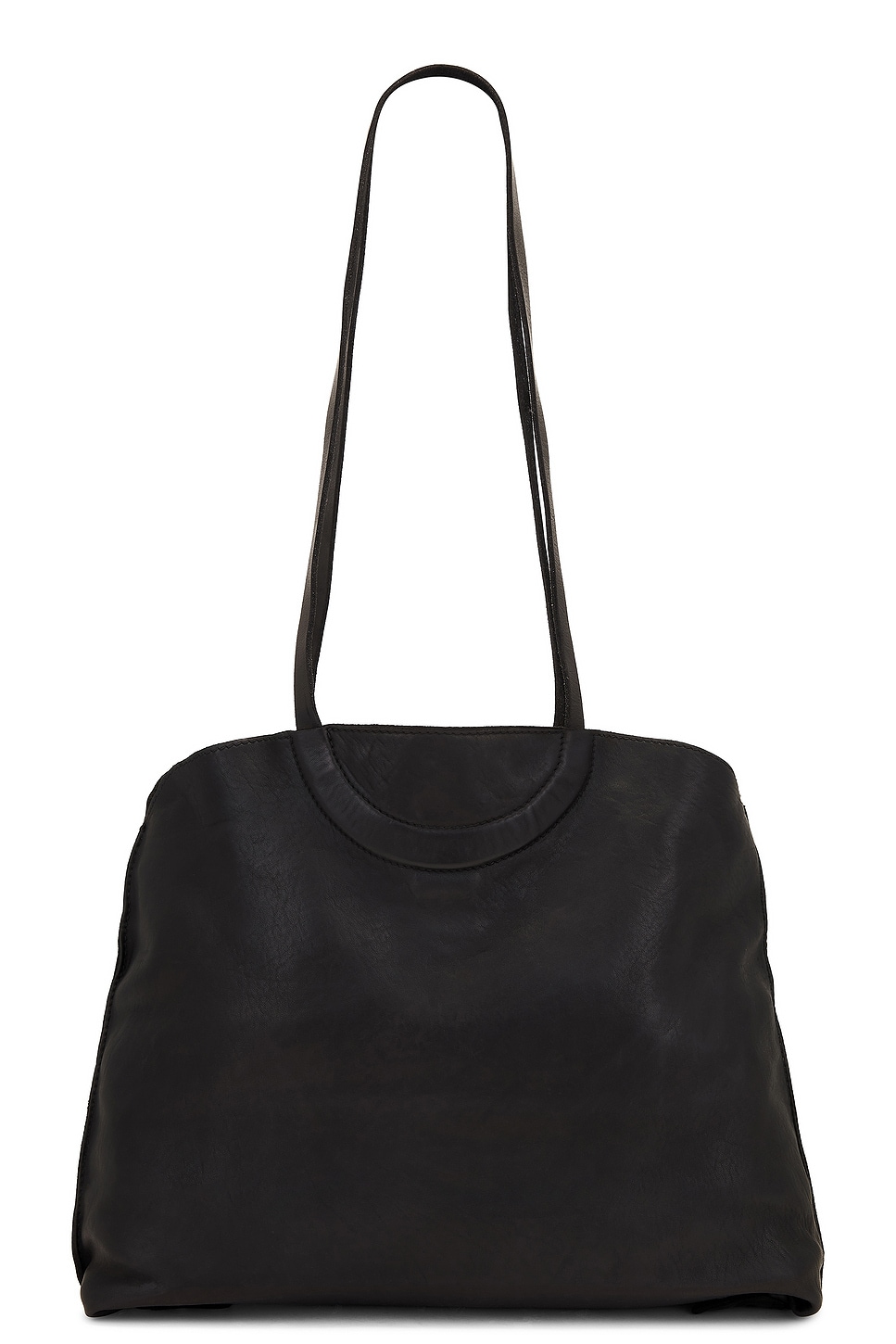 Shop Guidi Medium Shoulder Bag In Black