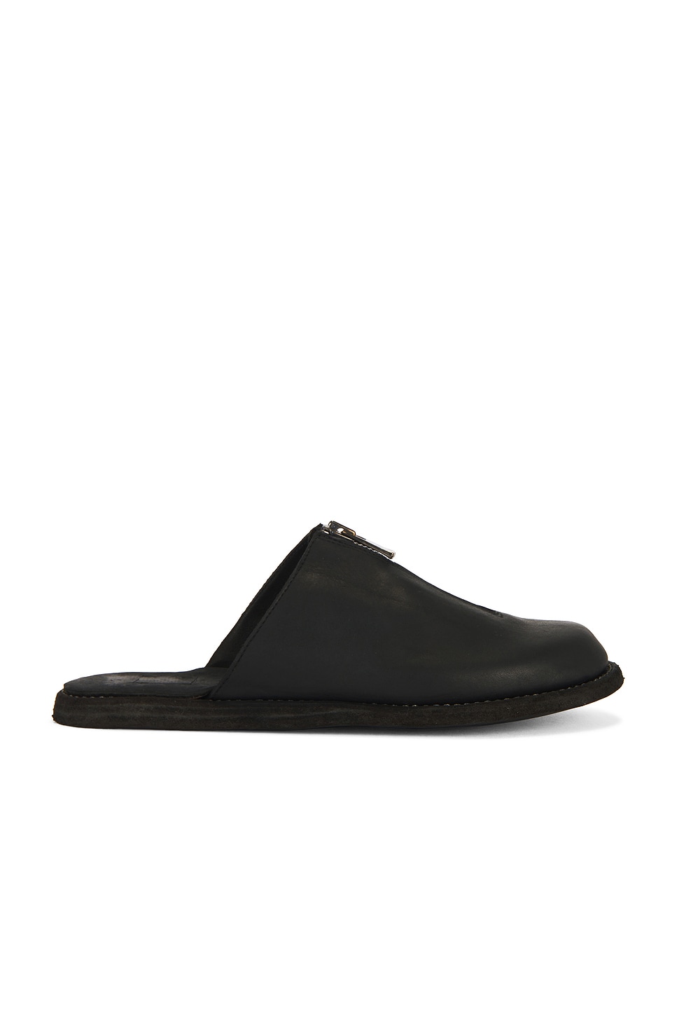 Image 1 of Guidi Front Zip Slipper in Full Grain Black