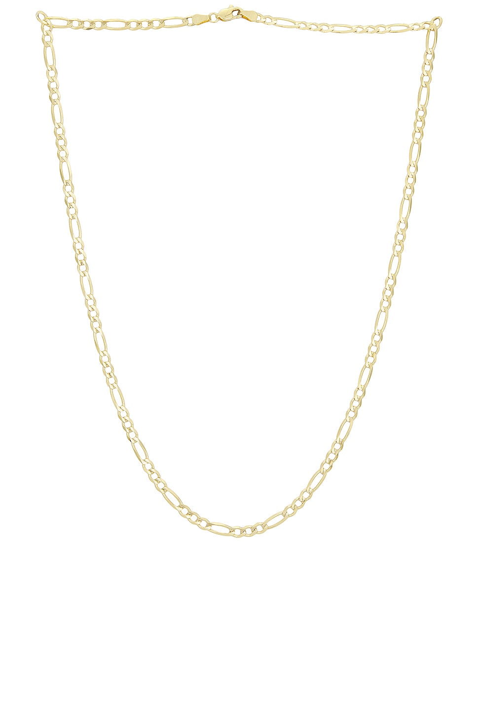 Image 1 of Greg Yuna 3.8mm Figaro Chain Necklace in Gold