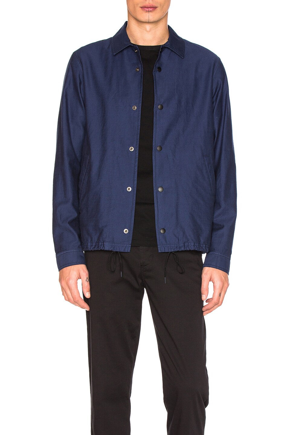 Image 1 of GANRYU Cotton Moleskin Jacket in Blue