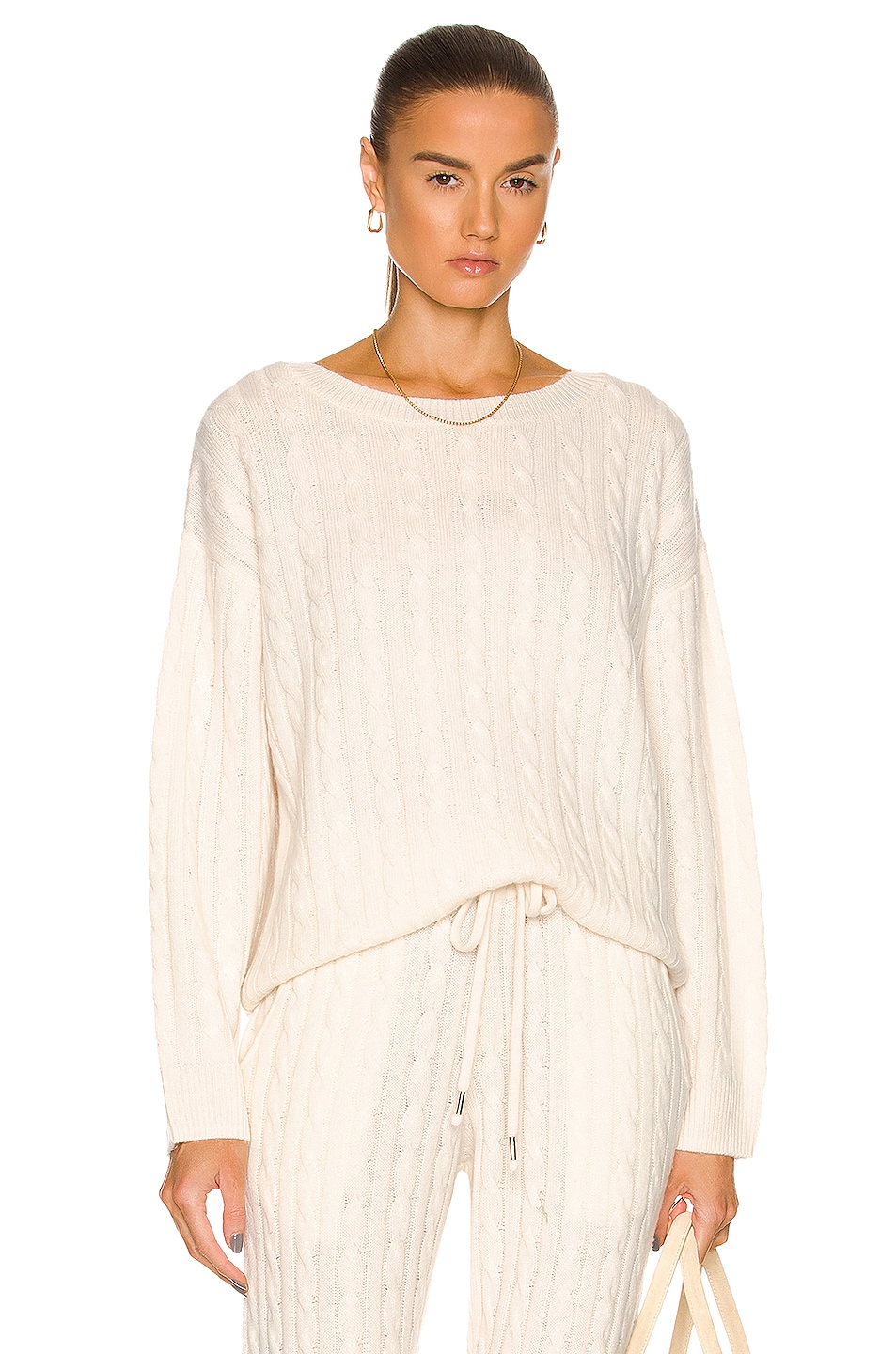 Image 1 of GREY VEN Halket Cable Sweater in Natural