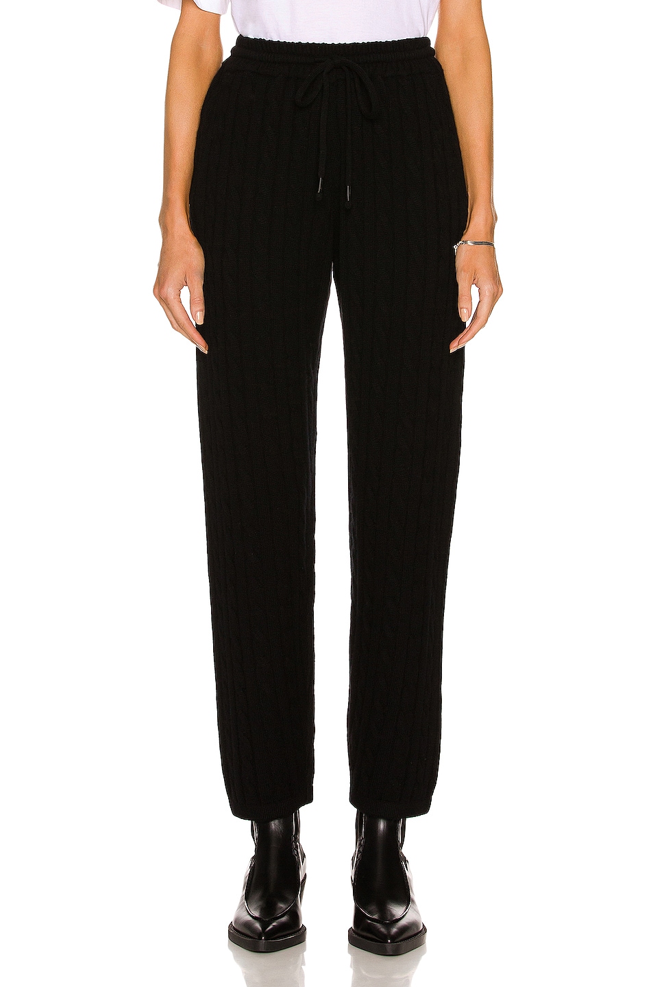 Image 1 of GREY VEN Herries Cable Lounge Pant in Black
