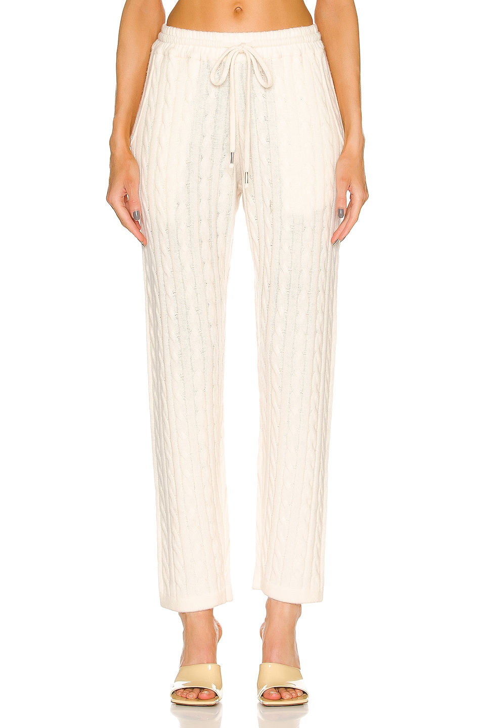 Image 1 of GREY VEN Herries Cable Lounge Pant in Natural