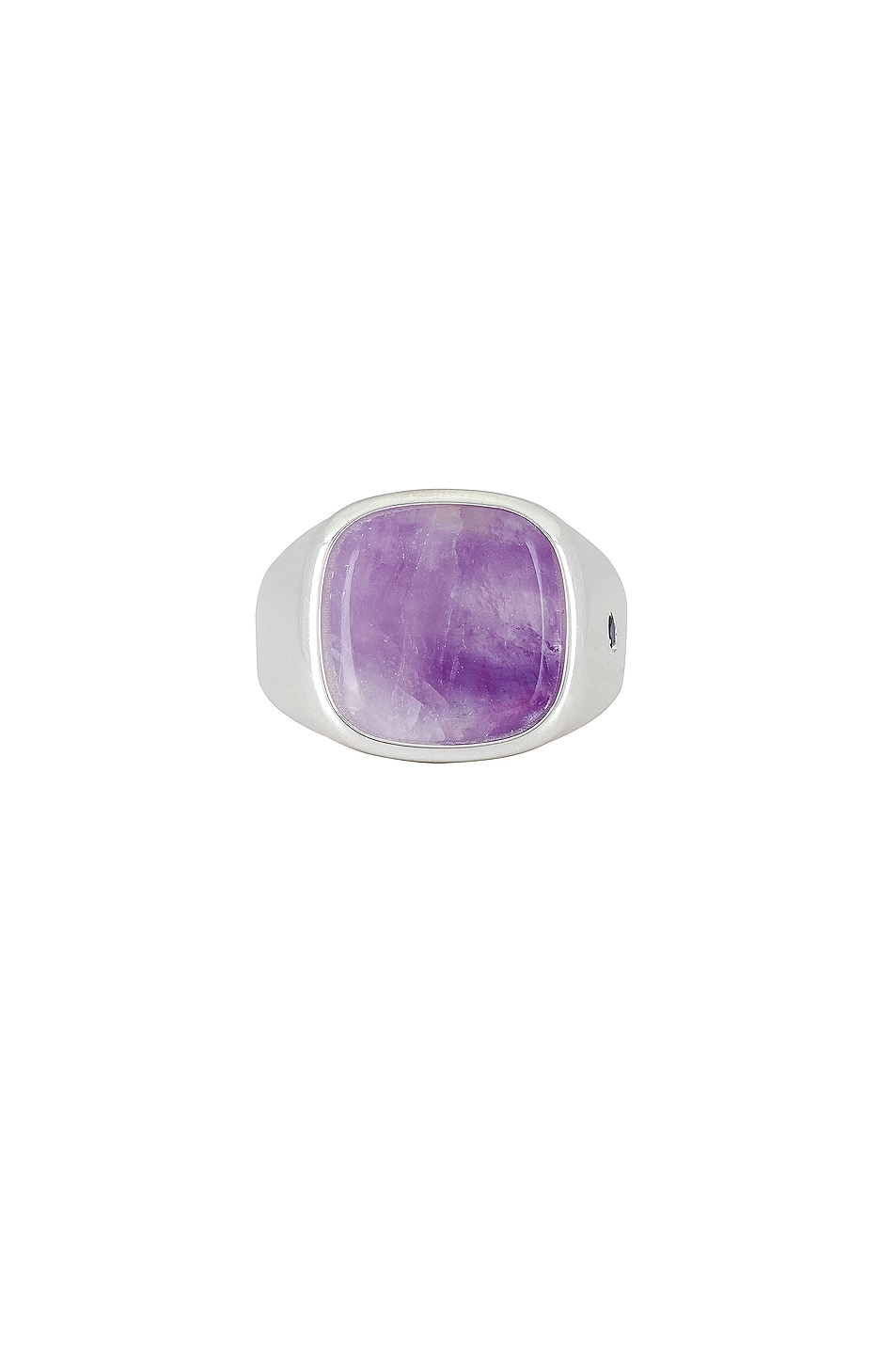 Image 1 of Hatton Labs Amethyst Signet Ring in Silver